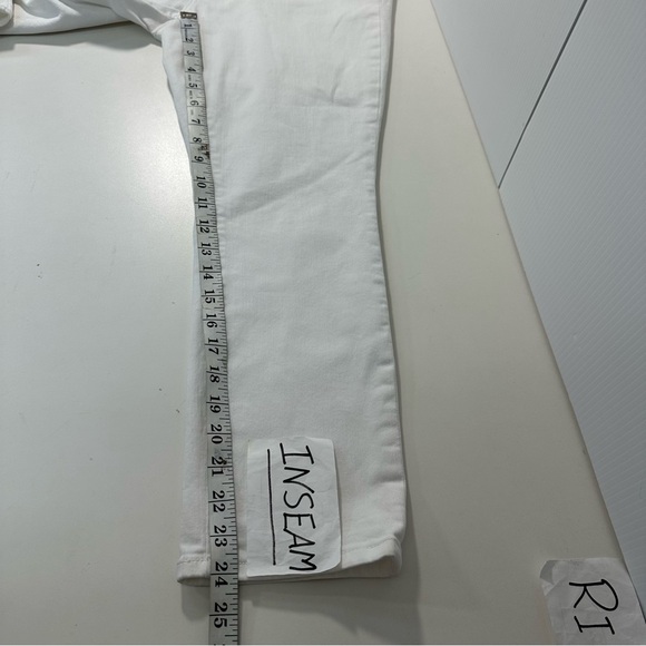 Loft Modern High Waist Skinny Ankle Jeans Womens 30/10 White Stretch Summer NWOT - Picture 9 of 11